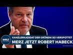 DEUTSCHLAND: Robert Habeck wird Grünen-Kanzlerkandidat! So verspottet Merz jetzt den Vizekanzler!