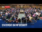 Commons statement on MPs' security after murder of Ann Widdecombe