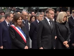 Autoridades francesas homenageiam as vítimas dos atentados de 13 de novembro de 2015 | AFP