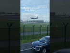 Moment Ryanair plane is forced to ABORT landing at Dublin Airport in Storm Amy’s 90mph winds