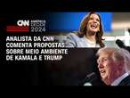 Analista da CNN comenta propostas sobre meio ambiente de Kamala e Trump | LIVE CNN