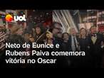 'Ainda Estou Aqui': Neto de Eunice e Rubens Paiva vibra com vitória no Oscar; veja vídeo