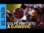 ROMA | Djokovic recibe un golpe fortuito con la botella de un aficionado | EL PAÍS