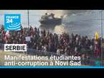 Serbie : manifestations étudiantes anti-corruption à Novi Sad • FRANCE 24