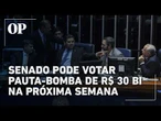 Senado prepara votação de pauta-bomba com impacto de R$ 30 bilhões