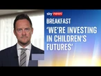 Levels of child poverty in Britain are a 'stain on our society', says Early Education Minister
