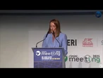 Metsola al Meeting di Rimini cita Sassoli, l'applauso della platea