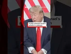 Trump said he'd "suggested to Israel to let Syria take care of Hezbollah". #BBCNews