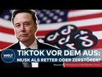 TIKTOK IN DEN USA VOR DEM AUS: Elon Musk als überraschender Retter – eine Gefahr für Amerika?