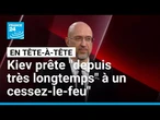 "Nous sommes prêts depuis longtemps" à un cessez-le-feu", dit le Premier ministre ukrainien