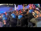 Manifestazione per la PALESTINA a ROMA: scontri con la polizia e idranti sul corteo
