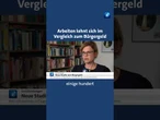 Eine Studie kommt zu dem Schluss, dass Arbeiten sich im Vergleich zum Bürgergeld lohnt #tagesschau