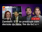 Zambelli: STF entra em alerta após decisão da Itália; Marques mantém exibição de Dark Horse; Musk e+