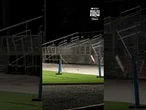 Several students injured when a bleacher railing collapses during high school soccer game