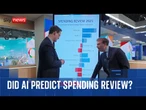 Treasury minister gives his verdict on Sky's AI-generated spending review