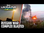 Russia's key defence plant in flames after strike by Ukrainian Flamingo missiles