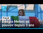 Italie : le gouvernement de Giorgia Meloni à l'épreuve du pouvoir depuis trois ans • FRANCE 24