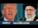 KRIEG MIT IRAN: Trump fordert Kapitulation! USA kennen Versteck von Chamenei I WELT STREAM