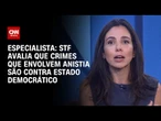 STF avalia que crimes que envolvem anistia são contra Estado democrático, diz professora | CNN ARENA