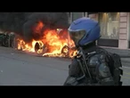 Confronto em protesto contra a cúpula do G7 | AFP