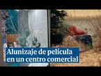 Nuevas imágenes del asalto de película en un centro comercial mediante alunizaje