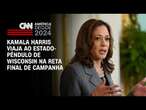 Kamala Harris viaja ao estado-pêndulo de Wisconsin na reta final de campanha | BASTIDORES CNN