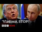 President Trump says he is 'not happy' with deadly Russian strikes on Ukraine | BBC News