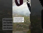 Desalojan un camping de Tarifa (Cádiz) debido un incendio forestal que ha desatado el caos #Tarifa