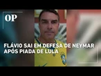 Flávio Bolsonaro defende Neymar e rebate Lula após crítica ao jogador: “Gol contra”