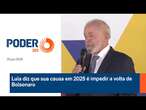 Lula diz que sua causa em 2025 é impedir a volta de Bolsonaro