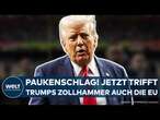 USA: Paukenschlag! Donald Trump kündigt neue Zölle an! Diesmal können sie auch Deutschland treffen