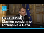 Emmanuel Macron a défendu le projet de reconnaître un État palestinien à la TV israélienne