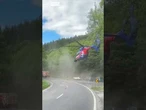 Rescue helicopter crashes at car accident scene