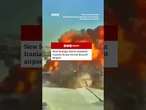 New footage shows moment Iranian drone struck Kuwait airport. #Kuwait #MiddleEast #BBCNews