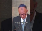 MERZ WEINT BEI REDE: Erinnerung an den Holocaust – Synagoge wiedereröffnet #shorts