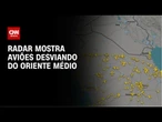Israel x Irã: radar mostra aviões desviando do Oriente Médio | CNN NOVO DIA