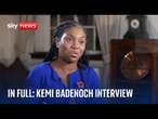 'I am somebody who has integrity' says Tory leadership candidate Kemi Badenoch