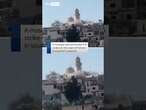 Moment mosque gets destroyed by strike in southern Lebanon