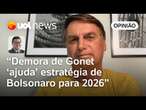 Denúncia contra Bolsonaro: Gonet demora muito e 'ajuda' estratégia bolsonarista para 2026, diz Tales