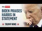 BREAKING: Biden gives first public reaction after Trump victory | US Election 2024