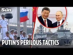 Russia & China launch ‘TENSE’ naval manoeuvres after Trump sends nuke subs to face Putin