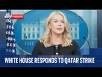 White House news conference after Doha attack and Epstein birthday book released
