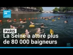 Depuis juillet, la Seine a attiré plus de 80 000 baigneurs à Paris • FRANCE 24