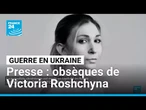 Obsèques de Victoria Roshchyna, la journaliste ukrainienne morte en captivité en Russie