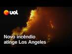 Novo Incêndio em Los Angeles tira 31 mil pessoas de casa; vídeo mostra imagens aéreas do fogo