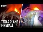 Dramatic rescue as plane crashes into fireball on Texas highway, one dead