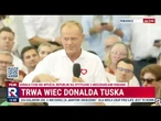 Wiec Donalda Tuska - Republika nie została wpuszczona na spotkanie 26.07.2025