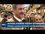 OKTOBERFEST 2025: Söder mit launiger Antwort auf die Bierpreis-Situation