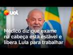 Lula sofre acidente: médico diz que exame na cabeça está estável e libera presidente para trabalhar