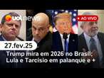 Governo Trump x Moraes; Lula e Tarcísio juntos em palanque; prejuízo na Petrobras l UOL News ao vivo